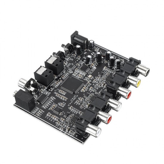 5.1 Channel DTS Dolby AC-3 PCM Digital Optical/Coaxial to Analog Audio Decoder Module DC5V 5.1 Channel DTS Dolby AC-3 PCM Digital Optical/Coaxial to Analog Audio Decoder Module DC5V