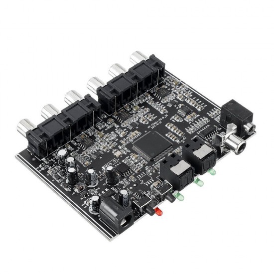 5.1 Channel DTS Dolby AC-3 PCM Digital Optical/Coaxial to Analog Audio Decoder Module DC5V 5.1 Channel DTS Dolby AC-3 PCM Digital Optical/Coaxial to Analog Audio Decoder Module DC5V