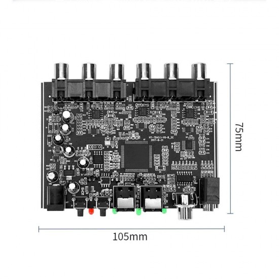 5.1 Channel DTS Dolby AC-3 PCM Digital Optical/Coaxial to Analog Audio Decoder Module DC5V 5.1 Channel DTS Dolby AC-3 PCM Digital Optical/Coaxial to Analog Audio Decoder Module DC5V