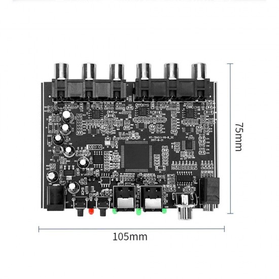 5.1 Channel DTS Dolby AC-3 PCM Digital Optical/Coaxial to Analog Audio Decoder Module DC5V