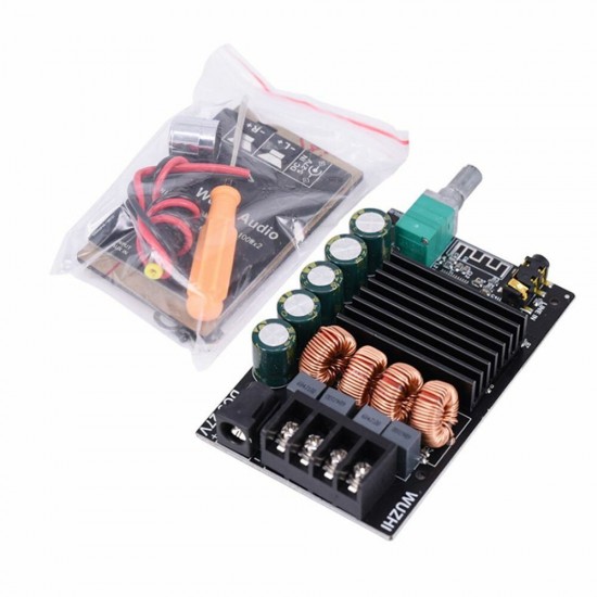 5Pcs 1002 HIFI 2x100W TPA3116 AUX+ bluetooth 5.0 HIFI High Power Digital Amplifier Stereo Board AMP Amplificador Home Theater