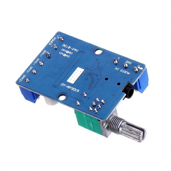 5pcs DY-AP3015 DC 8-24V 30W x 2 Class D Dual Channel High Power Stereo Digital Amplifier Board with Adjustable Volume Potentiometer