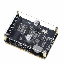 5pcs XY-P40W 40Wx2 Dual Channel bluetooth 5.0 Stereo Audio Power Digital Amplifier Board DIY Amplifier DC5-24V with Shell