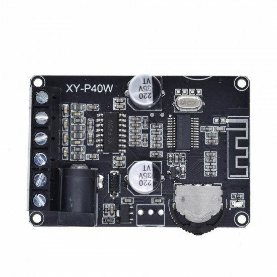 5pcs XY-P40W 40Wx2 Dual Channel bluetooth 5.0 Stereo Audio Power Digital Amplifier Board DIY Amplifier DC5-24V with Shell