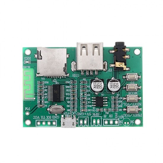BT201 Dual Mode 5.0 Bluetooth Lossless Audio Power Amplifier Board Module TF Card U Disk Ble Spp Serial Port Transparent 5V DC BT201 Dual Mode 5.0 Bluetooth Lossless Audio Power Amplifier Board Module TF Card U Disk Ble Spp Serial Port Transparent 5V DC