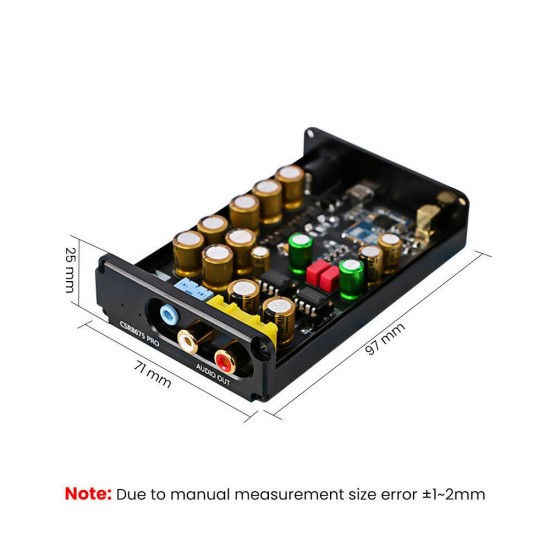 CSR8675 HD bluetooth 5.0 Wireless Audio Receiver ES9018K2M I2S LDAC DAC Decoding 24BIT TWS 3.5MM RCA Output