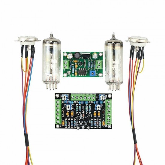 Dual Channel 6E2 Tube Indicator Driver Kits Board Level Indicator Amplifier DIY Audio Fluorescent DC 12V Low Voltage