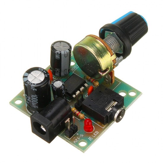 LM386 Mini DC 3V To 12V Amplifier Board Signal Amplifier Module LM386 Mini DC 3V To 12V Amplifier Board Signal Amplifier Module