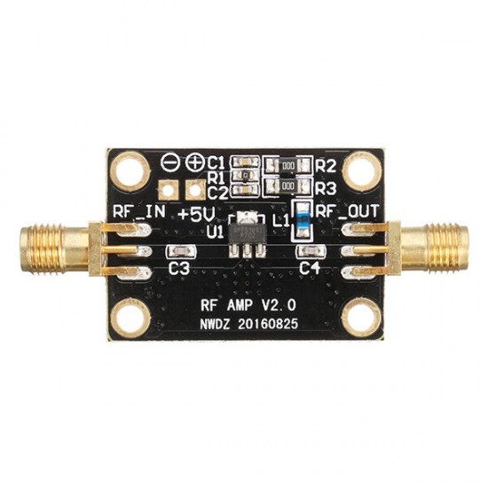 Low Noise LNA 0.05-4G NF=0.6dB RF Amplifier Signal Receiver FM HF VHF / UHF Ham Radio Low Noise LNA 0.05-4G NF=0.6dB RF Amplifier Signal Receiver FM HF VHF / UHF Ham Radio