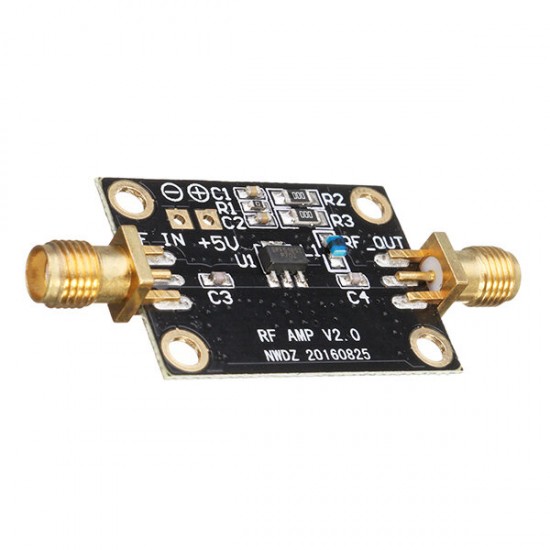 Low Noise LNA 0.05-4G NF=0.6dB RF Amplifier Signal Receiver FM HF VHF / UHF Ham Radio Low Noise LNA 0.05-4G NF=0.6dB RF Amplifier Signal Receiver FM HF VHF / UHF Ham Radio