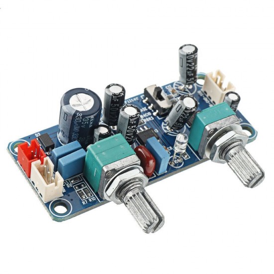 Low Pass Filter Bass Subwoofer Preamp Amplifier Board Single Power DC 9-32V Preamplifier with Bass Volume Adjustment Low Pass Filter Bass Subwoofer Preamp Amplifier Board Single Power DC 9-32V Preamplifier with Bass Volume Adjustment