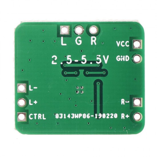 MAX97220 Differential to Balanced Power Amplifier Board Single-Channel Output AMP HIFI DC 2.5-5.5V MAX97220 Differential to Balanced Power Amplifier Board Single-Channel Output AMP HIFI DC 2.5-5.5V