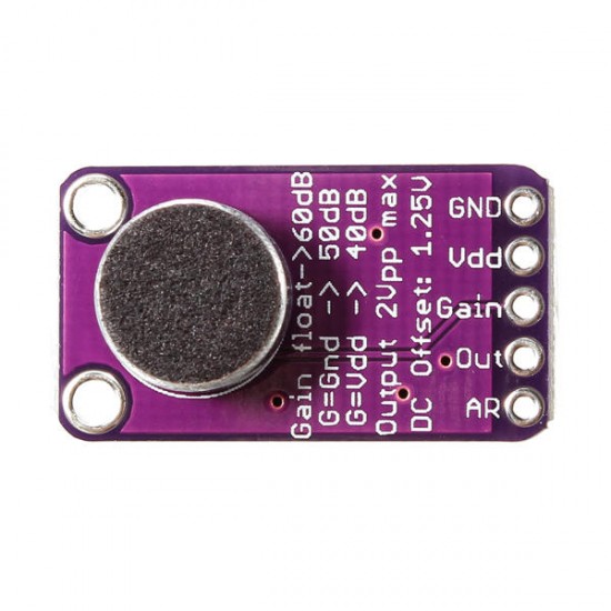 MAX9814 High Performance Microphone AGC Amplifier Module CMA-4544PF-W MAX9814 High Performance Microphone AGC Amplifier Module CMA-4544PF-W