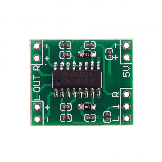 Mini Digital Power Amplifier Board 2x3W Class D Audio Module USB DC 5V PAM8403 Mini Digital Power Amplifier Board 2x3W Class D Audio Module USB DC 5V PAM8403