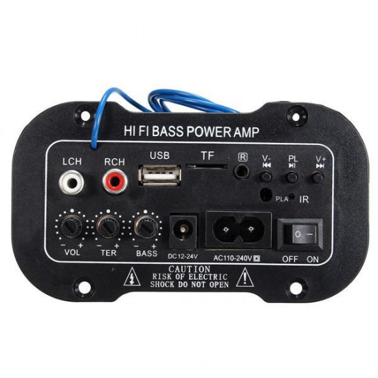 Mono Digital Amplifier Board 220V Car bluetooth HiFi Bass AMP