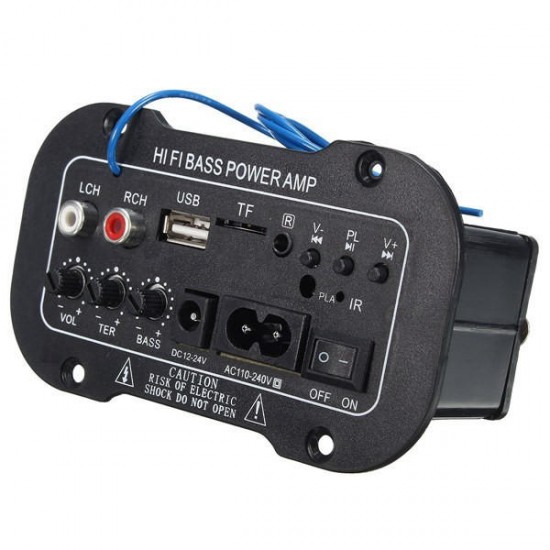 Mono Digital Amplifier Board 220V Car bluetooth HiFi Bass AMP