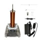 Music Tesla Coil Acrylic Shell Arc Plasma Speaker Wireless Transmission Experimental Desktop Toy Model Gold+White Music Tesla Coil Acrylic Shell Arc Plasma Speaker Wireless Transmission Experimental Desktop Toy Model Gold+White