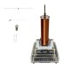 Music Tesla Coil Acrylic Shell Arc Plasma Speaker Wireless Transmission Experimental Desktop Toy Model Gold+White Music Tesla Coil Acrylic Shell Arc Plasma Speaker Wireless Transmission Experimental Desktop Toy Model Gold+White