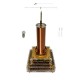 Music Tesla Coil Acrylic Shell Arc Plasma Speaker Wireless Transmission Experimental Desktop Toy Model Gold Music Tesla Coil Acrylic Shell Arc Plasma Speaker Wireless Transmission Experimental Desktop Toy Model Gold
