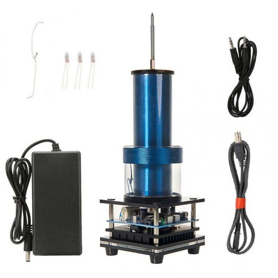 Music Tesla Coil Acrylic Shell Arc Plasma Speaker Wireless Transmission Experimental Desktop Toy Model Music Tesla Coil Acrylic Shell Arc Plasma Speaker Wireless Transmission Experimental Desktop Toy Model