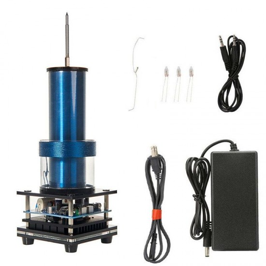Music Tesla Coil Acrylic Shell Arc Plasma Speaker Wireless Transmission Experimental Desktop Toy Model Music Tesla Coil Acrylic Shell Arc Plasma Speaker Wireless Transmission Experimental Desktop Toy Model