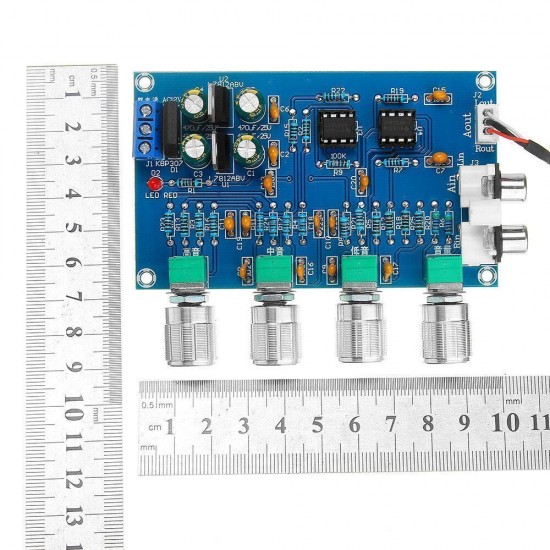 NE5532 C2-001 AC 12-24V Power 4 Channel Adjustment Amplifier Tuning Board Preamplifier NE5532 C2-001 AC 12-24V Power 4 Channel Adjustment Amplifier Tuning Board Preamplifier