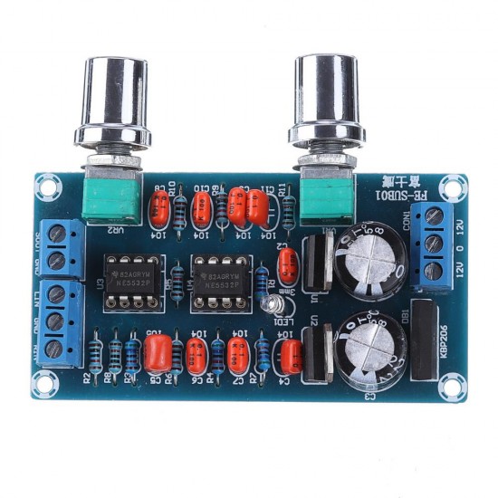 NE5532 Low Pass Filter Board Subwoofer Volume Control Board Amplifier Module 9-15V NE5532 Low Pass Filter Board Subwoofer Volume Control Board Amplifier Module 9-15V
