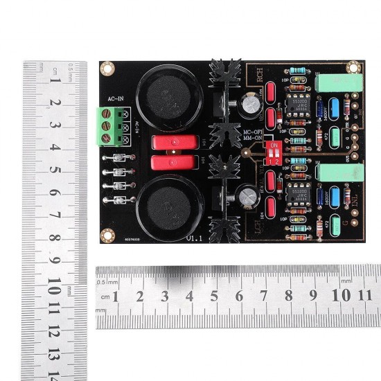NE5532 Vinyl player MM MC Amplifier Dual Circuit Finished Board NE5532 Vinyl player MM MC Amplifier Dual Circuit Finished Board
