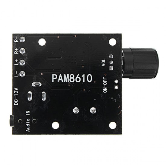 PAM8610 Dual Channel DC 12V 15W x 2 Class D HD Digital Audio Stereo High Power Amplifier Board PAM8610 Dual Channel DC 12V 15W x 2 Class D HD Digital Audio Stereo High Power Amplifier Board