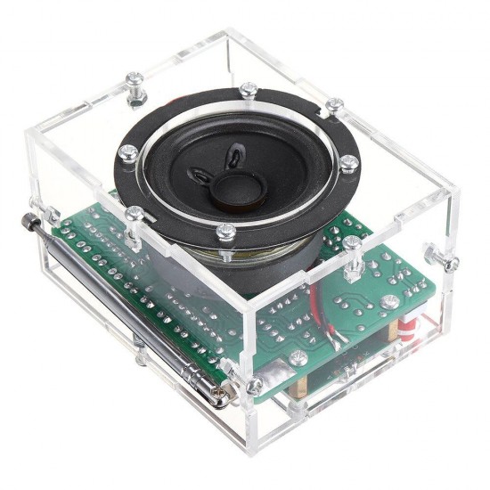 Radio FM Digital Sound Machine Level Indicator with Case 87-108MHz USB 5V LCD1602 LCD Screen 51 Single Chip Radio FM Digital Sound Machine Level Indicator with Case 87-108MHz USB 5V LCD1602 LCD Screen 51 Single Chip
