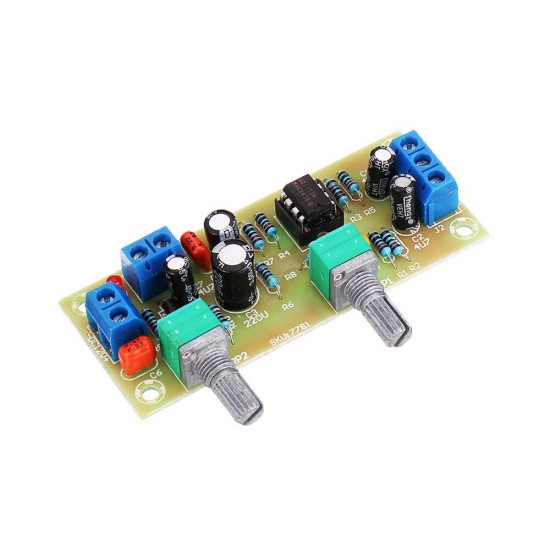 Single Power Supply DC10-24V 22Hz-300Hz Subwoofer Preamp Board Low Pass Filter Module