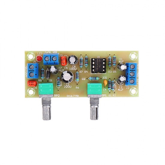 Single Power Supply DC10-24V 22Hz-300Hz Subwoofer Preamp Board Low Pass Filter Module