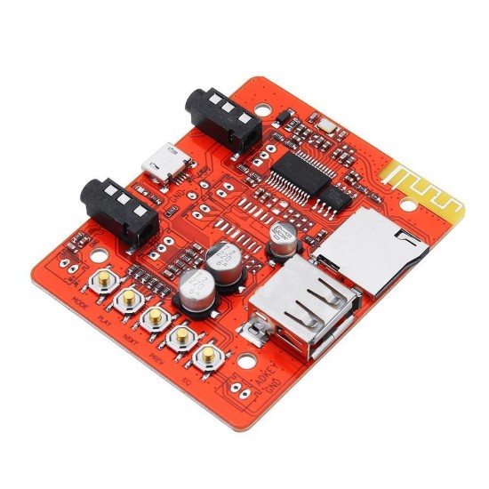 Stereo Digital Audio Amplifier Module Board Wireless bluetooth Receiver USB Adapter Support TF AUX