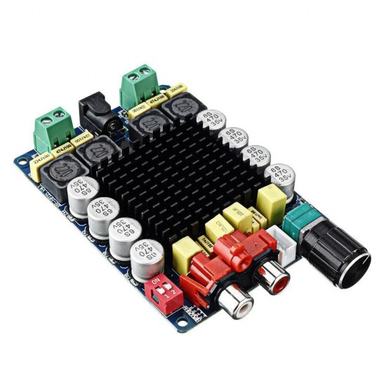 TDA7498 Stereo 2X100W Dual Channel High Power Digital Computer Power Amplifier with Acrylic Shell TDA7498 Stereo 2X100W Dual Channel High Power Digital Computer Power Amplifier with Acrylic Shell