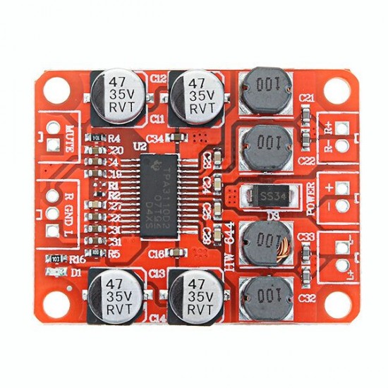 TPA3110 DC 8-26V 12V 24V 2x15W Dual Channel Stereo Digital Power Amplifier Board Module For 4/6/8/10 Ohm Speaker TPA3110 DC 8-26V 12V 24V 2x15W Dual Channel Stereo Digital Power Amplifier Board Module For 4/6/8/10 Ohm Speaker