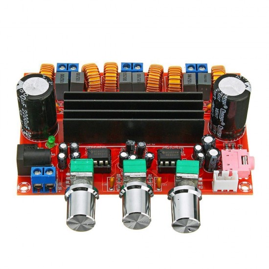TPA3116D2 2.1 Digital Audio Amplifier Board Subwoofer Speaker Amplifiers DC12V-24V 2x50W+100W