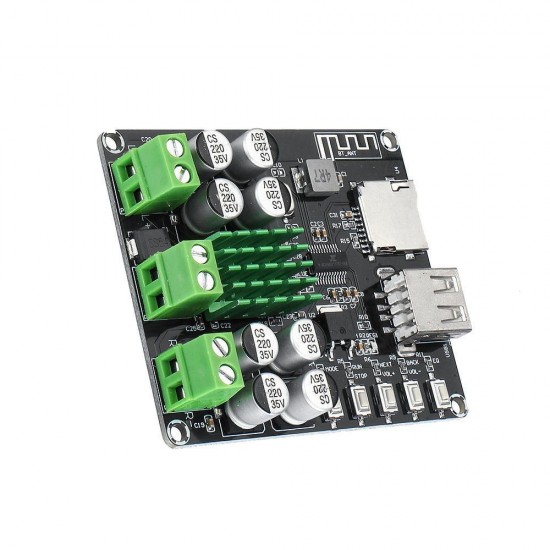 VHM-302 TPA3116D2 Digital Bluetooth Amplifier Board DC12V-24V Integrated U Disk TF Player Amp Boards