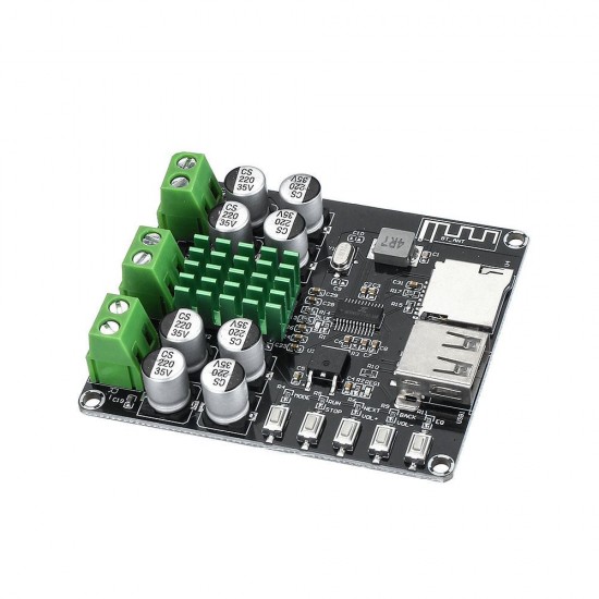 VHM-302 TPA3116D2 Digital Bluetooth Amplifier Board DC12V-24V Integrated U Disk TF Player Amp Boards