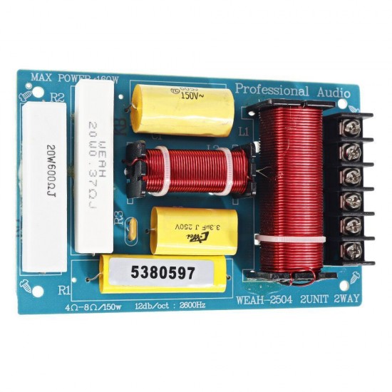 WEAH-2504 High and Low Two-way Crossover HIFI Sound Quality Speaker Frequency Divider Professional Stage Speaker WEAH-2504 High and Low Two-way Crossover HIFI Sound Quality Speaker Frequency Divider Professional Stage Speaker