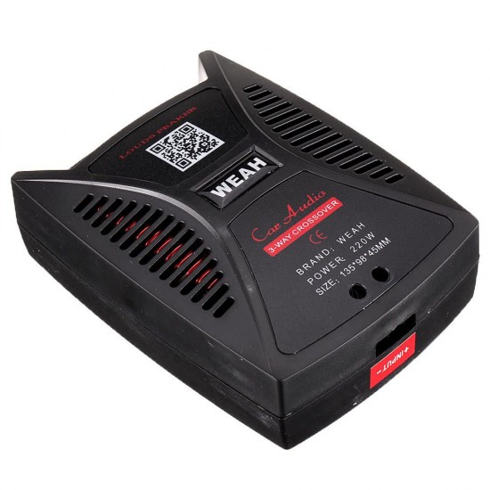 WEAH-5301 Car Audio Frequency Divider High Middle Low Three-way Crossover Sound Quality Crossover WEAH-5301 Car Audio Frequency Divider High Middle Low Three-way Crossover Sound Quality Crossover
