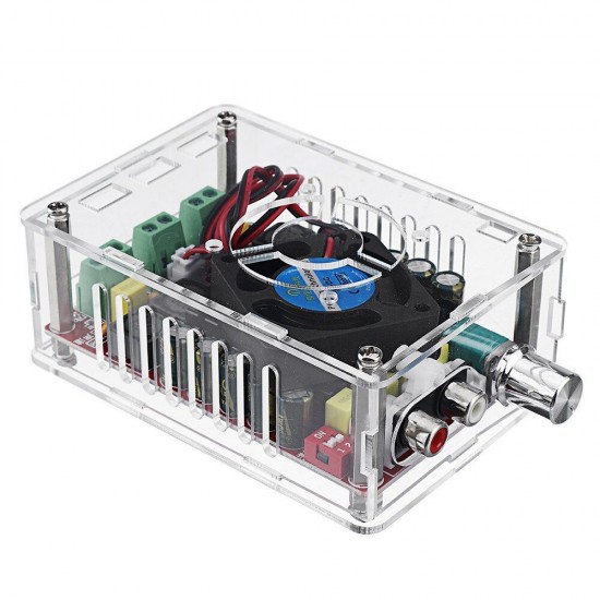 XH-A101 High Power Digital Power Amplifier Board TDA7498 with Shell and Fan 2*100W Power Supply DC9-34V XH-A101 High Power Digital Power Amplifier Board TDA7498 with Shell and Fan 2*100W Power Supply DC9-34V