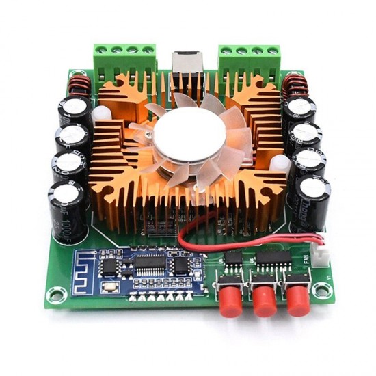 XH-A373 4*50W high-power Car Power Amplifier Board TDA7850 bluetooth 5.0 Analog Circuit BTL Power Amplifier Board
