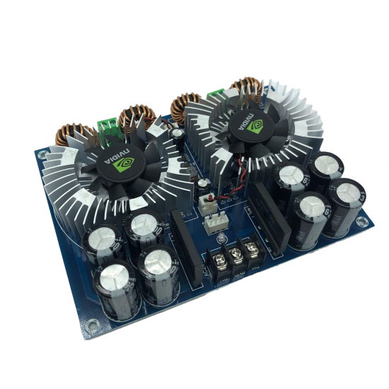 XH-M254 High Power TDA8954TH 420W*2 Dual-core Digital Power Amplifier Board Audio Amplifier Board with Fan