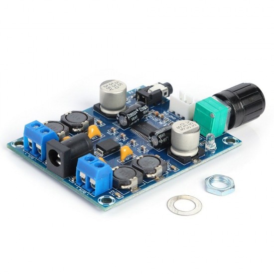 XH-M312 TPA3118D2 Digital Amplifier Board DC 24V HD Edition Dual Channel 2x45W Audio Power Amp Module