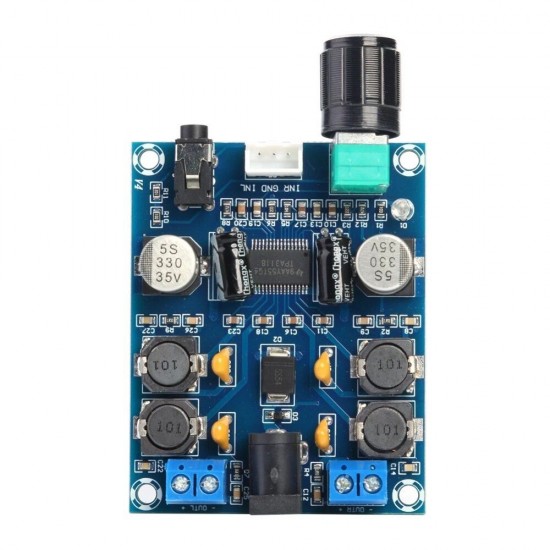 XH-M312 TPA3118D2 Digital Amplifier Board DC 24V HD Edition Dual Channel 2x45W Audio Power Amp Module