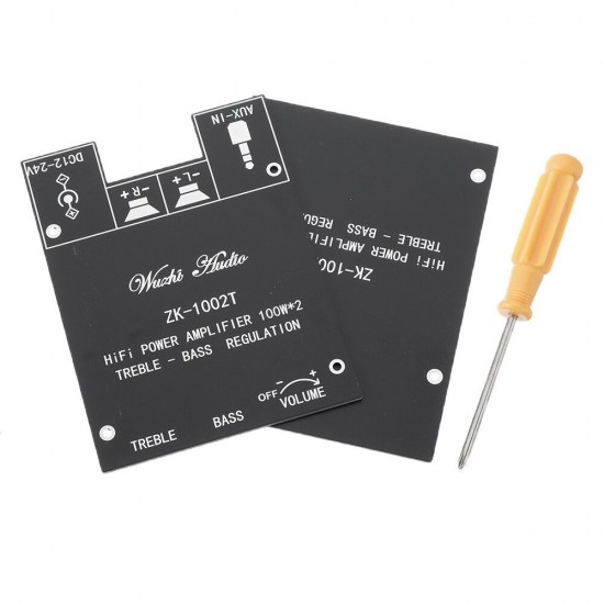 ZK-1002T 100W*2 High and Bass Adjustment bluetooth 5.0 Audio Power Amplifier Board Module Subwoofer Dual Channel Stereo ZK-1002T 100W*2 High and Bass Adjustment bluetooth 5.0 Audio Power Amplifier Board Module Subwoofer Dual Channel Stereo