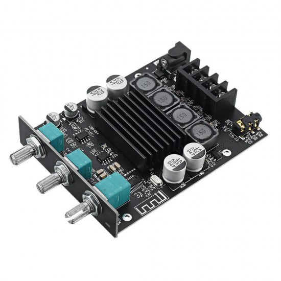 ZK-1002T 100W*2 High and Bass Adjustment bluetooth 5.0 Audio Power Amplifier Board Module Subwoofer Dual Channel Stereo