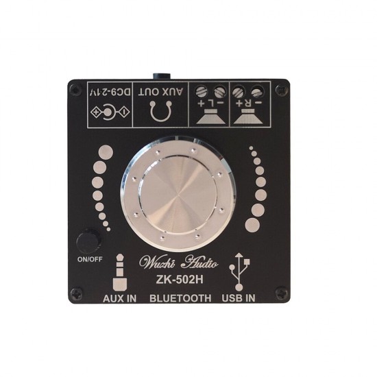 ZK-502H 50Wx2 TPA3116D2 HIFI 2.0 Stereo Bluetooth 5.0 Digital Power Amplifier Module ZK-502H 50Wx2 TPA3116D2 HIFI 2.0 Stereo Bluetooth 5.0 Digital Power Amplifier Module