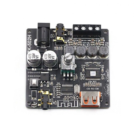ZK-502H 50Wx2 TPA3116D2 HIFI 2.0 Stereo Bluetooth 5.0 Digital Power Amplifier Module ZK-502H 50Wx2 TPA3116D2 HIFI 2.0 Stereo Bluetooth 5.0 Digital Power Amplifier Module