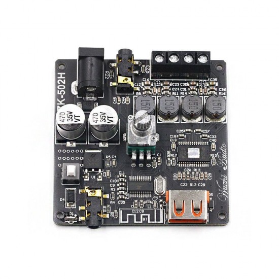 ZK-502H 50Wx2 TPA3116D2 HIFI 2.0 Stereo Bluetooth 5.0 Digital Power Amplifier Module